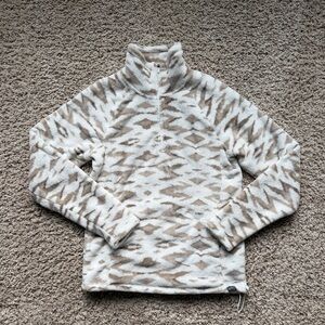 Eddie Bauer Cozy Aztec Quarter Zip